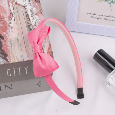 1PC панделка Grosgrain панделки за коса ленти за глава Момичета пластмасови ленти за коса 3 инча панделки лента за глава Деца Детски модни аксесоари за коса