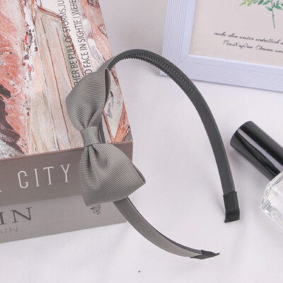 1PC панделка Grosgrain панделки за коса ленти за глава Момичета пластмасови ленти за коса 3 инча панделки лента за глава Деца Детски модни аксесоари за коса