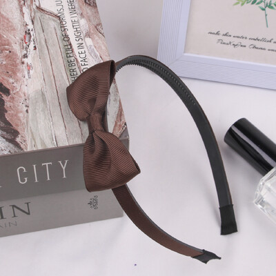 1PC панделка Grosgrain панделки за коса ленти за глава Момичета пластмасови ленти за коса 3 инча панделки лента за глава Деца Детски модни аксесоари за коса