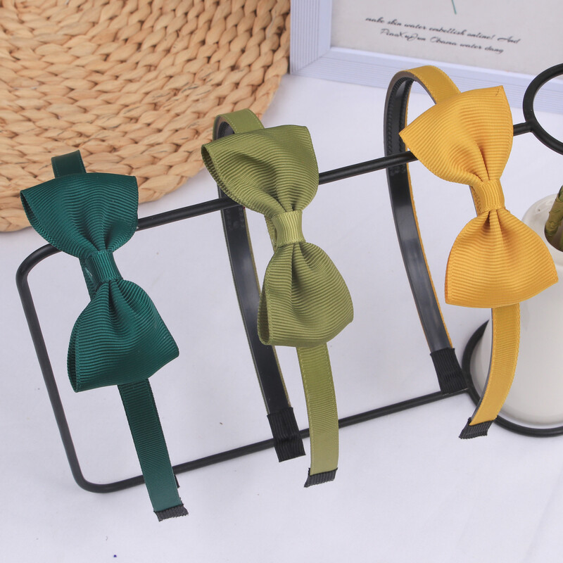 1PC панделка Grosgrain панделки за коса ленти за глава Момичета пластмасови ленти за коса 3 инча панделки лента за глава Деца Детски модни аксесоари за коса