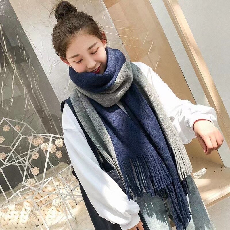 Bărbați eșarfă asemănătoare cașmirului, iarnă, toamnă, caldă, moale, ciucuri, împachetări lungi, bărbați, femei, clasice, cuplu de afaceri, pashmina, toba groasă pentru adolescenți