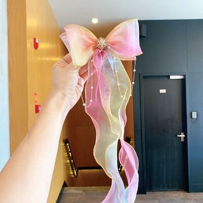 Elegantne, kreativne, moderne, mrežaste mašne, kopče za kosu s resicama, ukrasni dodaci za kosu za blagdanske zabave, dodaci za djevojke