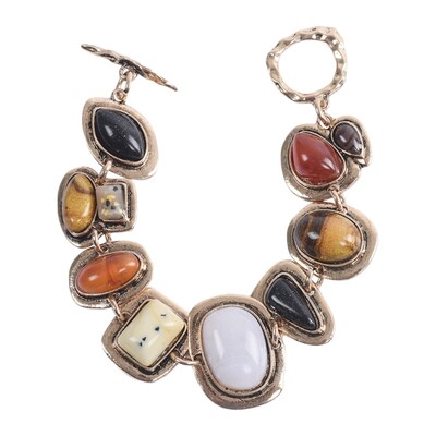 Европейски и американски бижута Нова гривна Тенденция Преувеличена каменна гривна