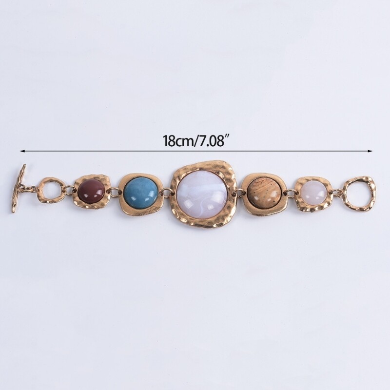 Европейски и американски бижута Нова гривна Тенденция Преувеличена каменна гривна