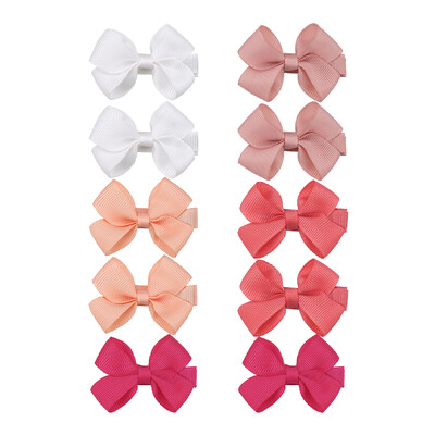 10 bucăți cleme pentru fundite pentru bebeluși, complet acoperite, de 2 inchi, cleme pentru funde de păr, agrafe, accesorii de păr pentru fetițe, sugari și copii mici în Pa