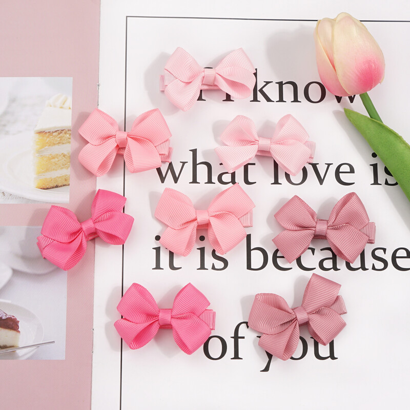 10 bucăți cleme pentru fundite pentru bebeluși, complet acoperite, de 2 inchi, cleme pentru funde de păr, agrafe, accesorii de păr pentru fetițe, sugari și copii mici în Pa