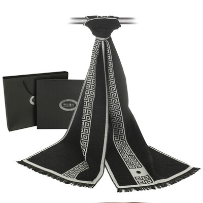 eșarfă pentru bărbați de marca de lux, bumbac, cașmir, eșarfă de iarnă, caldă, moale, ciucuri, șal etnic, eșarfe pentru bărbați cachecol masculin