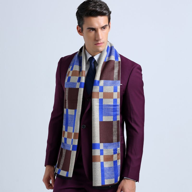 eșarfă pentru bărbați de marca de lux, bumbac, cașmir, eșarfă de iarnă, caldă, moale, ciucuri, șal etnic, eșarfe pentru bărbați cachecol masculin