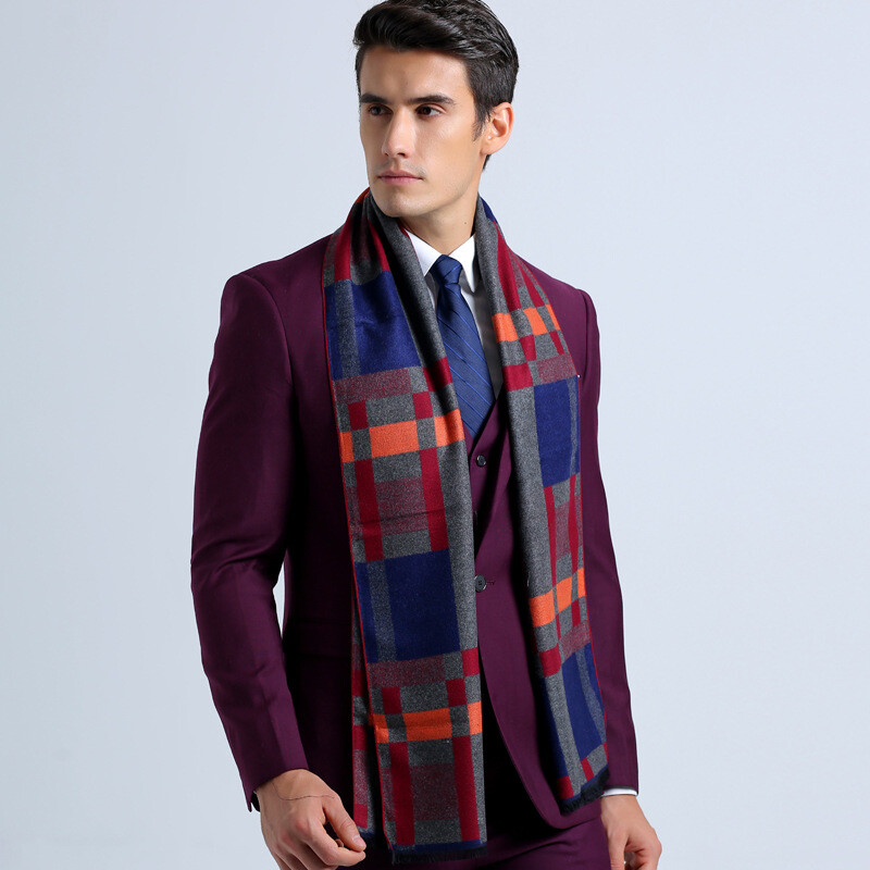 eșarfă pentru bărbați de marca de lux, bumbac, cașmir, eșarfă de iarnă, caldă, moale, ciucuri, șal etnic, eșarfe pentru bărbați cachecol masculin