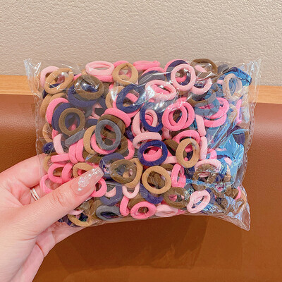 100 buc/set copii drăguț de culoare solidă grilă val benzi elastice de păr pentru fetițe scrunchies benzi de cauciuc pentru copii dulci accesorii de păr