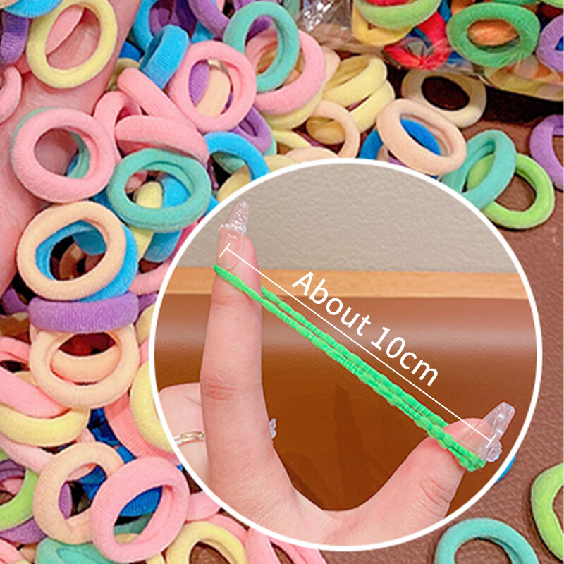 100 buc/set copii drăguț de culoare solidă grilă val benzi elastice de păr pentru fetițe scrunchies benzi de cauciuc pentru copii dulci accesorii de păr