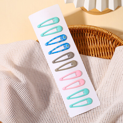 10 gab./komplekts bērniem Krāsainas dopamīna matu sprādzes meitenēm ūdens pilieni, sprādzieni, sprādzes, matu sprādzes, mazuļu lauzti mati, BB klipši, galvassegu vairumtirdzniecība