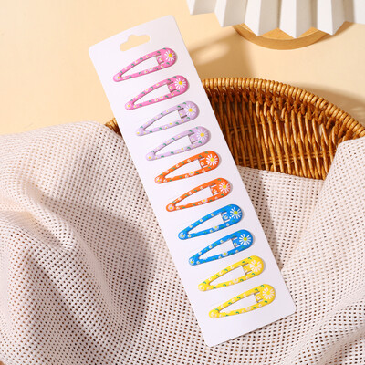 10 gab./komplekts bērniem Krāsainas dopamīna matu sprādzes meitenēm ūdens pilieni, sprādzieni, sprādzes, matu sprādzes, mazuļu lauzti mati, BB klipši, galvassegu vairumtirdzniecība