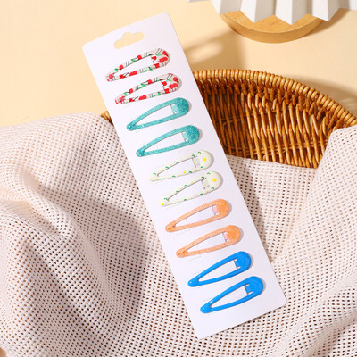 10 gab./komplekts bērniem Krāsainas dopamīna matu sprādzes meitenēm ūdens pilieni, sprādzieni, sprādzes, matu sprādzes, mazuļu lauzti mati, BB klipši, galvassegu vairumtirdzniecība