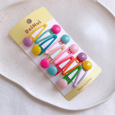 10 kom/set slatkih sjajnih šarenih kopči za kosu za djevojčice, ljupki ukrasi za kosu, male kopče, ukosnice, modni dodaci za kosu za djevojčice