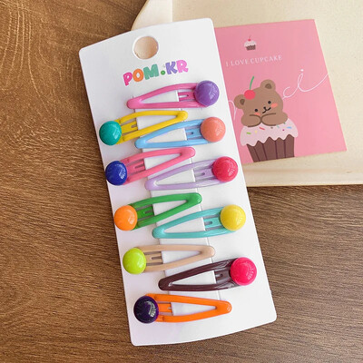 10 kom/set slatkih sjajnih šarenih kopči za kosu za djevojčice, ljupki ukrasi za kosu, male kopče, ukosnice, modni dodaci za kosu za djevojčice