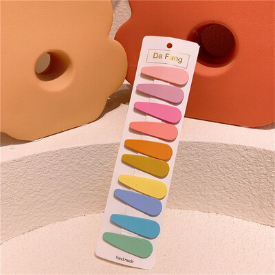 10Pcs/Set Djevojčice Koje za kosu Dječje slatke šarene ukosnice Kapljice vode Šiške Ukosnice Ukosnice Dječje dlake BB kopča Ukosnice