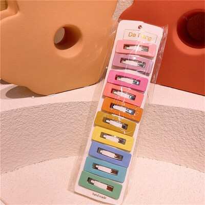 10Pcs/Set Djevojčice Koje za kosu Dječje slatke šarene ukosnice Kapljice vode Šiške Ukosnice Ukosnice Dječje dlake BB kopča Ukosnice