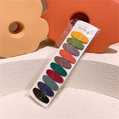 10Pcs/Set Djevojčice Koje za kosu Dječje slatke šarene ukosnice Kapljice vode Šiške Ukosnice Ukosnice Dječje dlake BB kopča Ukosnice