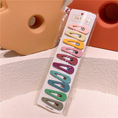 10Pcs/Set Djevojčice Koje za kosu Dječje slatke šarene ukosnice Kapljice vode Šiške Ukosnice Ukosnice Dječje dlake BB kopča Ukosnice