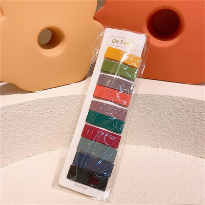 10Pcs/Set Djevojčice Koje za kosu Dječje slatke šarene ukosnice Kapljice vode Šiške Ukosnice Ukosnice Dječje dlake BB kopča Ukosnice