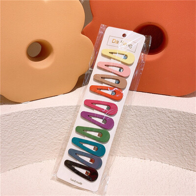 10Pcs/Set Djevojčice Koje za kosu Dječje slatke šarene ukosnice Kapljice vode Šiške Ukosnice Ukosnice Dječje dlake BB kopča Ukosnice