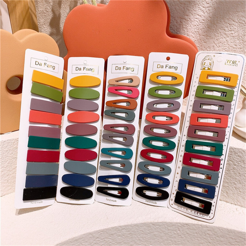 10Pcs/Set Djevojčice Koje za kosu Dječje slatke šarene ukosnice Kapljice vode Šiške Ukosnice Ukosnice Dječje dlake BB kopča Ukosnice