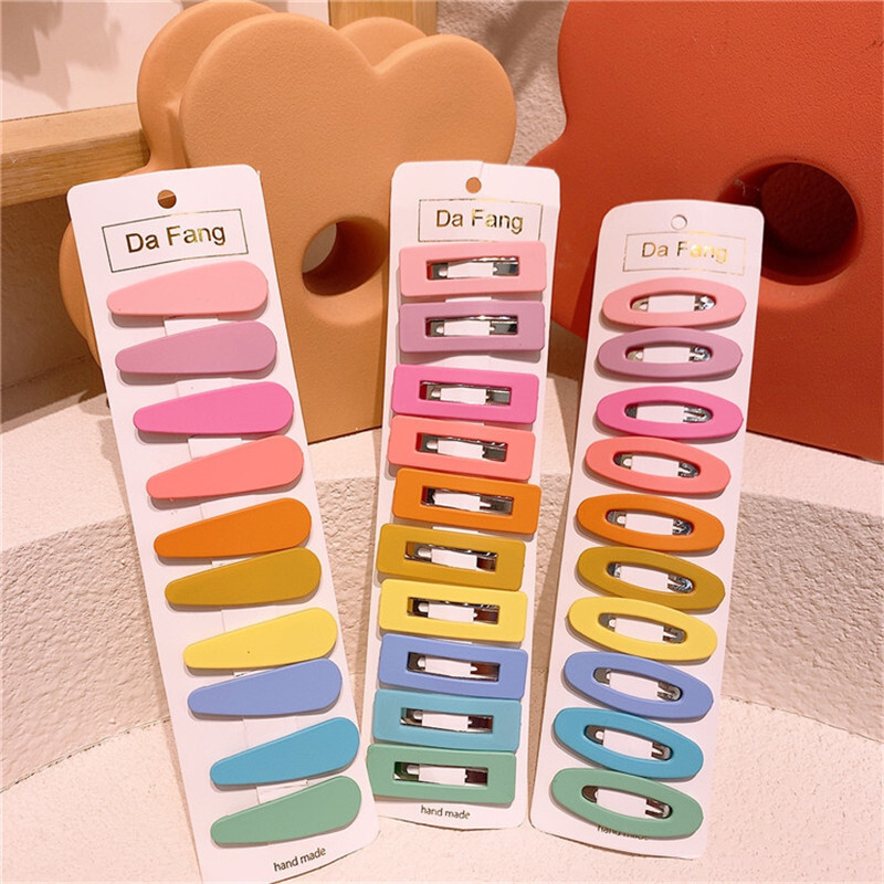 10Pcs/Set Djevojčice Koje za kosu Dječje slatke šarene ukosnice Kapljice vode Šiške Ukosnice Ukosnice Dječje dlake BB kopča Ukosnice