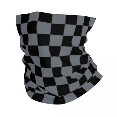 Bandana colorată, geometrică, în carouri, negru și portocaliu, pentru gât, imprimată, pentru curse, pentru motociclete, eșarfă magică, eșarfă pentru ciclism cu utilizare multiplă