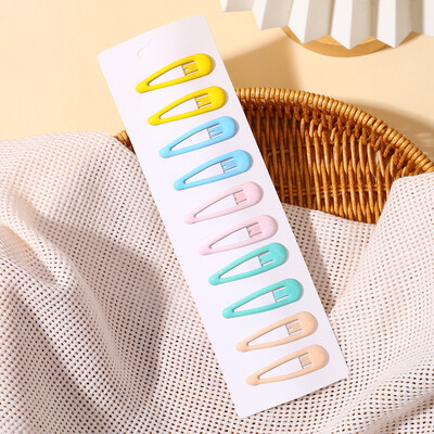 10Pcs/set Dječja šarena dopaminska kopča za kosu za djevojčice Kapljice vode Kopča za šiške Ukosnice za bebu slomljenu kosu BB kopče Pokrivala za glavu Veleprodaja