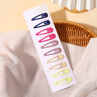 10Pcs/set Dječja šarena dopaminska kopča za kosu za djevojčice Kapljice vode Kopča za šiške Ukosnice za bebu slomljenu kosu BB kopče Pokrivala za glavu Veleprodaja