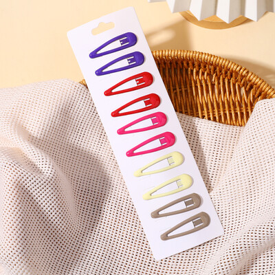 10Pcs/set Dječja šarena dopaminska kopča za kosu za djevojčice Kapljice vode Kopča za šiške Ukosnice za bebu slomljenu kosu BB kopče Pokrivala za glavu Veleprodaja