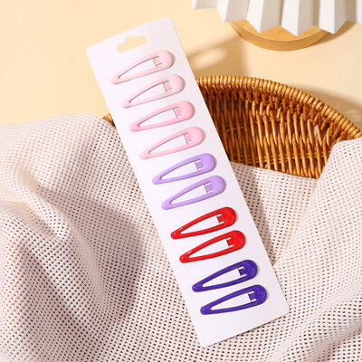 10Pcs/set Dječja šarena dopaminska kopča za kosu za djevojčice Kapljice vode Kopča za šiške Ukosnice za bebu slomljenu kosu BB kopče Pokrivala za glavu Veleprodaja