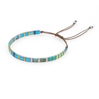 Go2Boho Boho Miyuki Brățară Bijuterii Vintage Tila Mărgele Brățări pentru femei Cadou de toamnă de iarnă Accesorii pentru pulsera ajustabilă