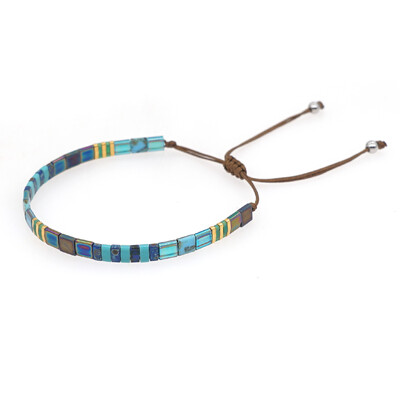 Go2Boho Boho Miyuki Brățară Bijuterii Vintage Tila Mărgele Brățări pentru femei Cadou de toamnă de iarnă Accesorii pentru pulsera ajustabilă