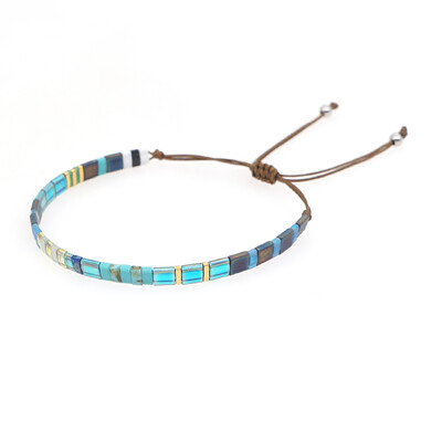 Go2Boho Boho Miyuki Brățară Bijuterii Vintage Tila Mărgele Brățări pentru femei Cadou de toamnă de iarnă Accesorii pentru pulsera ajustabilă