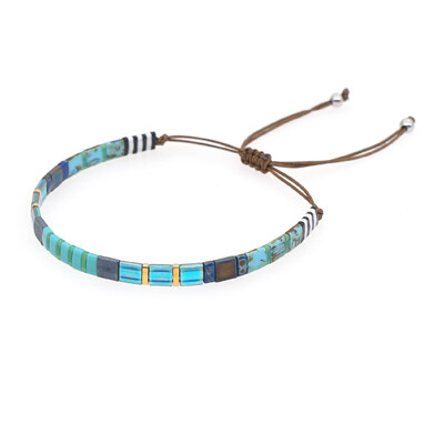 Go2Boho Boho Miyuki Brățară Bijuterii Vintage Tila Mărgele Brățări pentru femei Cadou de toamnă de iarnă Accesorii pentru pulsera ajustabilă