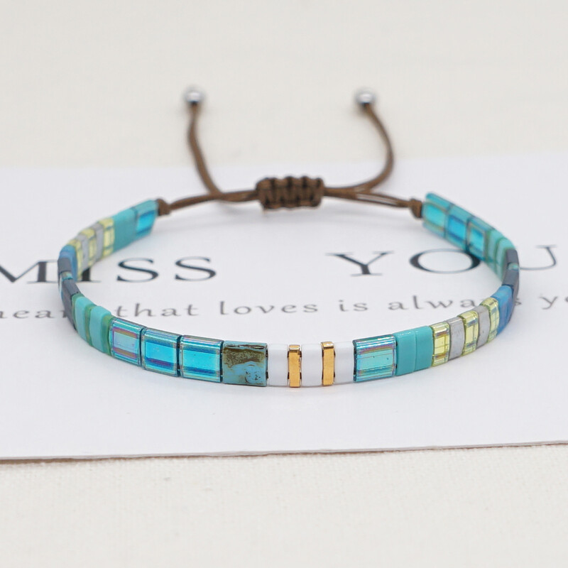 Go2Boho Boho Miyuki Brățară Bijuterii Vintage Tila Mărgele Brățări pentru femei Cadou de toamnă de iarnă Accesorii pentru pulsera ajustabilă