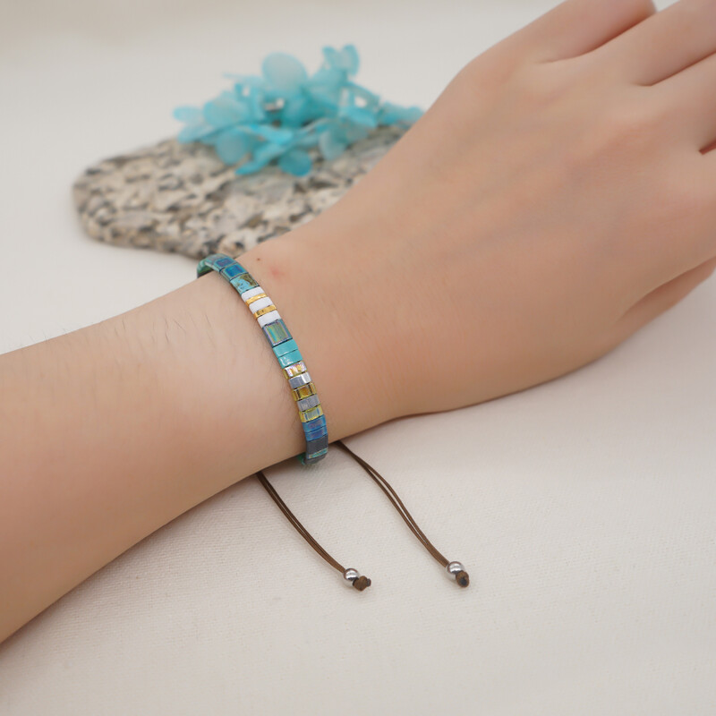 Go2Boho Boho Miyuki Brățară Bijuterii Vintage Tila Mărgele Brățări pentru femei Cadou de toamnă de iarnă Accesorii pentru pulsera ajustabilă