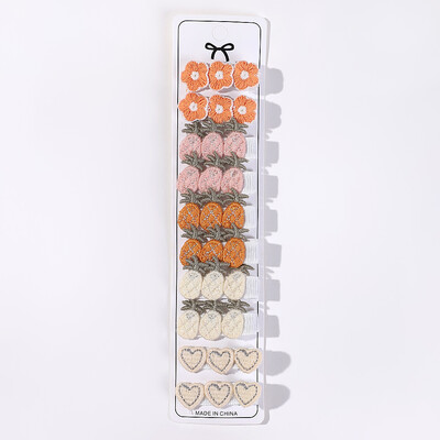 10 bucăți de desene animate pentru copii colorate mini agrafe de păr Star BB breton de păr pentru fete Candy Love Duckbill Clip Accesorii de păr drăguțe