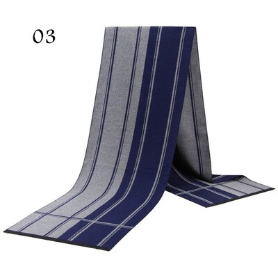 Eșarfă de modă pentru bărbați, toamnă, iarnă, multifuncțională, eșarfă decorativă pentru adulți, pentru afaceri, în carouri, zăbrele caldă Commercia