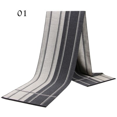 Eșarfă de modă pentru bărbați, toamnă, iarnă, multifuncțională, eșarfă decorativă pentru adulți, pentru afaceri, în carouri, zăbrele caldă Commercia