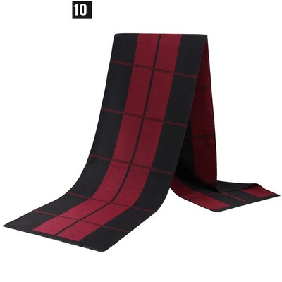 Eșarfă de modă pentru bărbați, toamnă, iarnă, multifuncțională, eșarfă decorativă pentru adulți, pentru afaceri, în carouri, zăbrele caldă Commercia