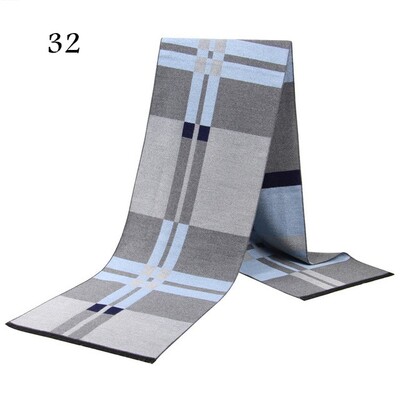 Eșarfă de modă pentru bărbați, toamnă, iarnă, multifuncțională, eșarfă decorativă pentru adulți, pentru afaceri, în carouri, zăbrele caldă Commercia