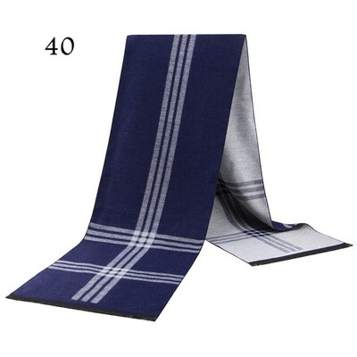Eșarfă de modă pentru bărbați, toamnă, iarnă, multifuncțională, eșarfă decorativă pentru adulți, pentru afaceri, în carouri, zăbrele caldă Commercia