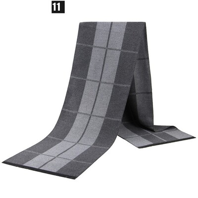 Eșarfă de modă pentru bărbați, toamnă, iarnă, multifuncțională, eșarfă decorativă pentru adulți, pentru afaceri, în carouri, zăbrele caldă Commercia