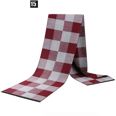 Eșarfă de modă pentru bărbați, toamnă, iarnă, multifuncțională, eșarfă decorativă pentru adulți, pentru afaceri, în carouri, zăbrele caldă Commercia