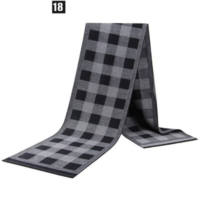 Eșarfă de modă pentru bărbați, toamnă, iarnă, multifuncțională, eșarfă decorativă pentru adulți, pentru afaceri, în carouri, zăbrele caldă Commercia