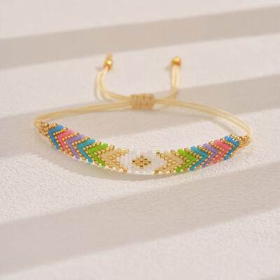 1PC boemske tkane Miyuki narukvice od perli za žene Lanac od perli Podesivi nakit Pokloni za zabave