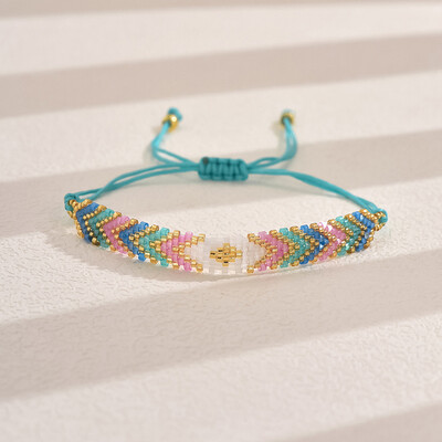 1PC boemske tkane Miyuki narukvice od perli za žene Lanac od perli Podesivi nakit Pokloni za zabave